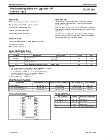 浏览型号74LVC14A的Datasheet PDF文件第2页