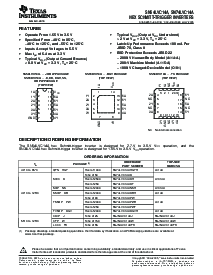 浏览型号SN74LVC14ANSR的Datasheet PDF文件第1页