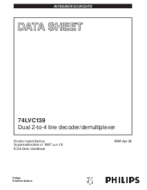 浏览型号74LVC139D的Datasheet PDF文件第1页