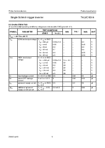 浏览型号74LVC1G14GW的Datasheet PDF文件第6页