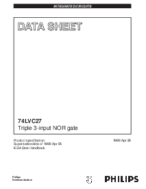 浏览型号74LVC27PW的Datasheet PDF文件第1页