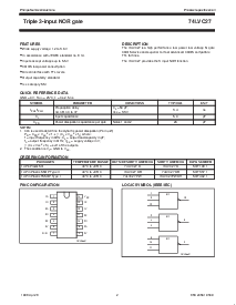 浏览型号74LVC27PW的Datasheet PDF文件第2页