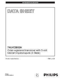 浏览型号74LVC2952AD的Datasheet PDF文件第1页