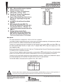 浏览型号SN74LVC240ADW的Datasheet PDF文件第1页