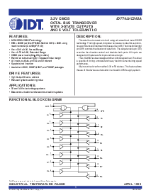浏览型号IDT74LVC245APG的Datasheet PDF文件第1页