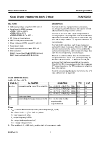 浏览型号74ALVC373D的Datasheet PDF文件第2页