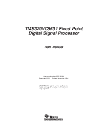 浏览型号TMS320VC5501的Datasheet PDF文件第1页