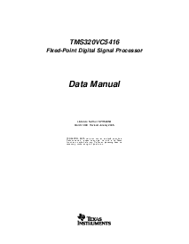 浏览型号TMS320VC5416的Datasheet PDF文件第1页