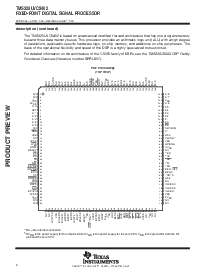 浏览型号TMS320UVC5402GGU的Datasheet PDF文件第2页