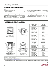 浏览型号LTC6242HVCGN的Datasheet PDF文件第2页