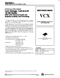 浏览型号MC74VCX16244DT的Datasheet PDF文件第1页