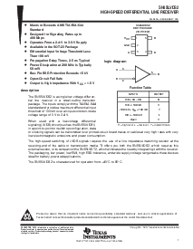 浏览型号SN65LVDS2DBV的Datasheet PDF文件第1页