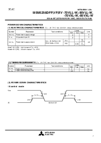 浏览型号M5M5256DVP-70VLL-W的Datasheet PDF文件第7页