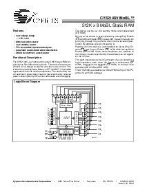 浏览型号CY62148VLL-70SI的Datasheet PDF文件第1页