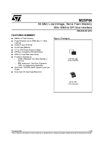 浏览型号M25P64-VMF6的Datasheet PDF文件第1页