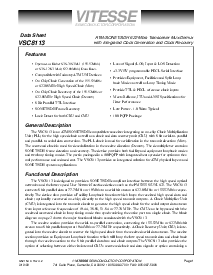 浏览型号VSC8113的Datasheet PDF文件第1页