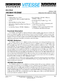 浏览型号VSC8061的Datasheet PDF文件第1页