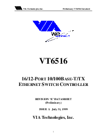 浏览型号VT6516的Datasheet PDF文件第1页