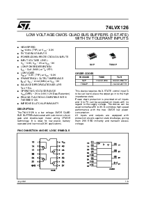 浏览型号74LVX126M的Datasheet PDF文件第1页