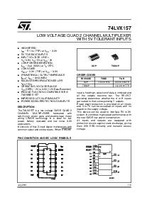 浏览型号74LVX157M的Datasheet PDF文件第1页