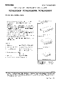 浏览型号TC74LVX245FT的Datasheet PDF文件第1页