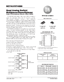 浏览型号MC74LVXT4066DTR2的Datasheet PDF文件第1页