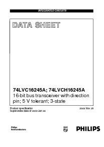 浏览型号74LVCH16245ADL的Datasheet PDF文件第1页