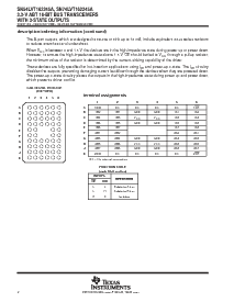 浏览型号SN74LVT162245ADGGR的Datasheet PDF文件第2页