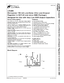 浏览型号LP2985AIM5X-5.0的Datasheet PDF文件第1页