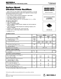 浏览型号MURS160T3的Datasheet PDF文件第1页