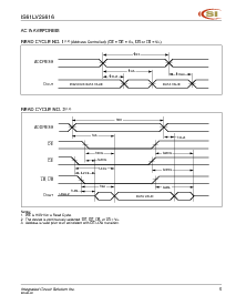 浏览型号IS61LV25616-8TI的Datasheet PDF文件第5页