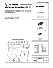 浏览型号MC3361BD的Datasheet PDF文件第1页