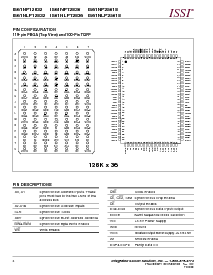 浏览型号IS61NP12832-150B的Datasheet PDF文件第4页