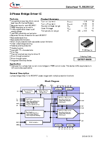 浏览型号TLE6280的Datasheet PDF文件第1页