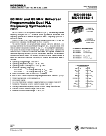 浏览型号MC145162D1的Datasheet PDF文件第1页