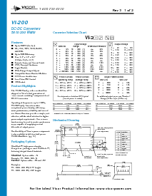 浏览型号VI-260IU的Datasheet PDF文件第1页