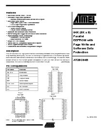浏览型号AT28C64B-20PC的Datasheet PDF文件第1页