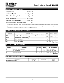 浏览型号ispLSI2064E-100LT100的Datasheet PDF文件第3页