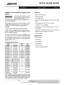 浏览型号EL5364ISZ的Datasheet PDF文件第1页