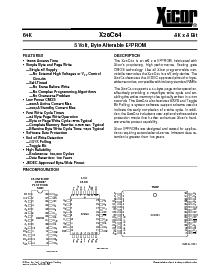 浏览型号X28C64P-20的Datasheet PDF文件第1页