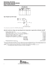 浏览型号SN74HC365DE4的Datasheet PDF文件第2页