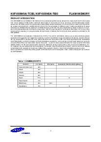 浏览型号K9F1608W0A-的Datasheet PDF文件第4页