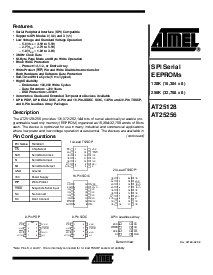 浏览型号AT25256W-10SC的Datasheet PDF文件第1页