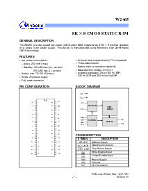 浏览型号W2465S-70LL的Datasheet PDF文件第1页