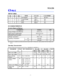 浏览型号W24258S-70LE的Datasheet PDF文件第2页