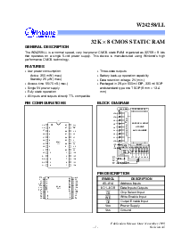 浏览型号W24258S-70LL的Datasheet PDF文件第1页