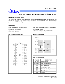 浏览型号W24257的Datasheet PDF文件第1页