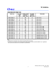 浏览型号W241024AJ-12的Datasheet PDF文件第7页