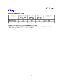 浏览型号W25P240A的Datasheet PDF文件第12页