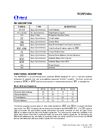 浏览型号W25P240A的Datasheet PDF文件第3页